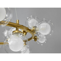 Цікава лофт люстра підвіс Бульбашки, 20 ламп, бронза Diasha LQ7061/20BR