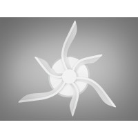 Стельова led люстра кільця з пультом, диммером, підсвіткою, 40W, біла Diasha 2480/3+3WHLED3colordimmer