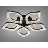 Стельова світлодіодна люстра чорна 73 Вт Diasha MX4773/5SBK