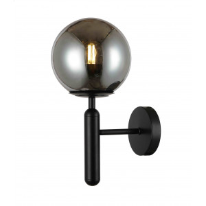 Бра настенный светильник со стеклянным плафоном в стиле лофт Levistella 916W41-1 BK+BK