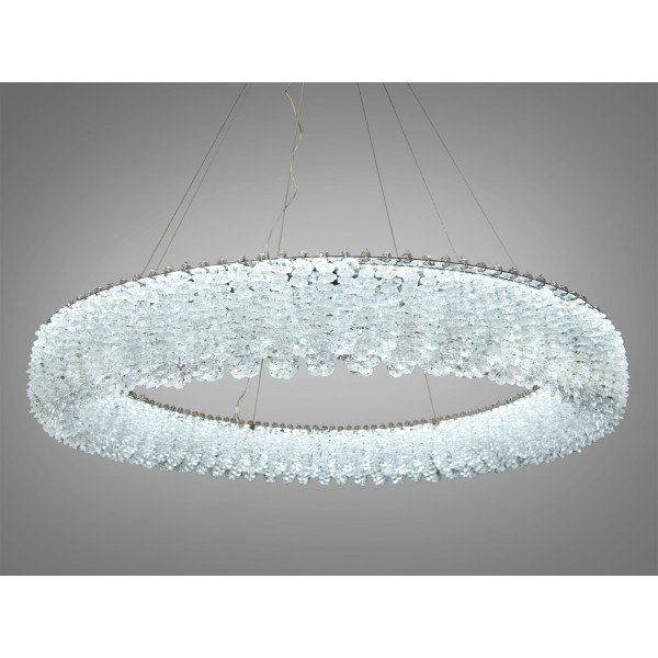 Підвісна люстра 505-хром кришталева світлодіодна 30Вт Diasha 505-800CH