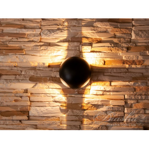 Чотирипроменевий фасадний LED світильник Diasha HS9070-12W-BK