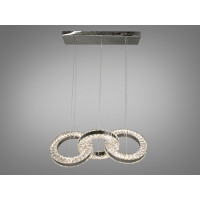 Светодиодная люстра, 32W, хром Diasha 7710-3A/300x3HR