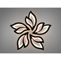 Стельова світлодіодна люстра з пультом, димером, підсвіткою, 80W Diasha 8165/5BKLED3colordimmer