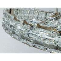 Кришталева світлодіодна люстра-підвіс, 70W Diasha 7896/600+400S-gold