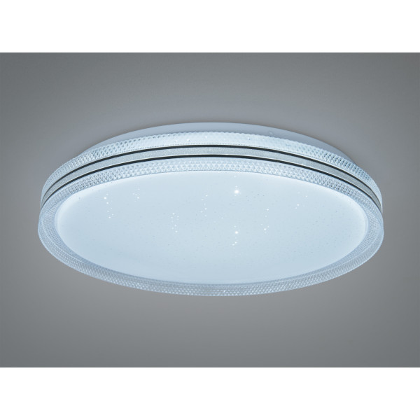 Світлодіодна стельова люстра чорна 46 Вт 8 м² Diasha 831/400BK