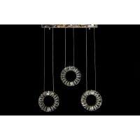Подвесная светодиодная люстра кольца с хрусталем в стиле модерн Linisoln 7270-10 AF