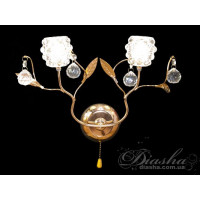 Стильне, якісне світлодіодне бра для читання, 2 вати, золото Diasha 88130/2BG