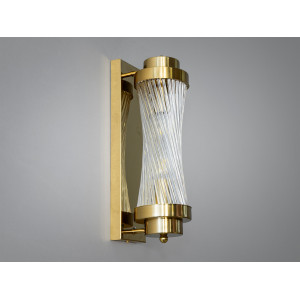 Сучасний настінний світильник на 2 лампи, чорного кольору Diasha F3818GD