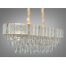 Ефектна кришталева люстра підвіс овальної форми,10 ламп, золото Diasha 327-800x300GD Ефектна кришталева люстра підвіс овальної форми,10 ламп, золото Diasha 327-800x300GD
