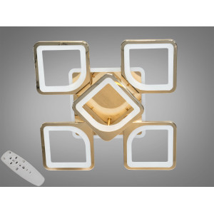Світлодіодна люстра смарт світильник з пультом, 85W, хром Diasha S8060/4+1GLED3colordimmer