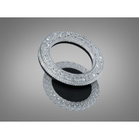 Сучасний світлодіодний світильник з кольоровою підсвіткою, 22W, білий Diasha 2203/1BK