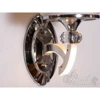 Класичне бра із ріжками, що світяться, 5 Вт, хром Diasha 8341/1HR