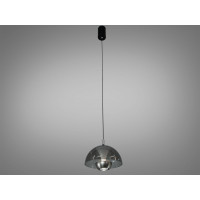 LED підвіс Diasha чорний хром димчасте скло 7 Вт Diasha QY-H1205SN+GY