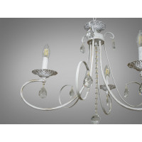 Люстра в спальню на три лампы Е14 Diasha 8041/3WH