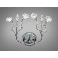Візуально привабливе галогенове бра "Квіткові мотиви", хром Diasha 9346/2W Візуально привабливе галогенове бра "Квіткові мотиви", хром Diasha 9346/2W