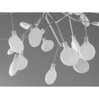 Декоративная люстра в зал 36 лампочки Diasha 887-36ASL