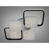 Люстра Diasha 96Вт пульт білий чорний 16м2 Diasha 2567WH+BKdimmer