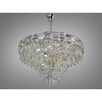 Кришталева люстра B9085 золото багатоярусні підвіски Diasha B9085-800GD