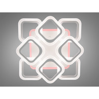 Светодиодная люстра с пультом 90W Diasha AS8060/4+4WHLED3colordimmer