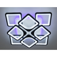 Люстра потолочная светодиодная с пультом Diasha S8060/4+4BK LED 3color dimmer 