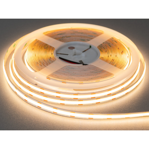 COB LED стрічка 12В, 608 діодів на метр, 10мм, теплий Diasha P12-COB-608-WW-20-10