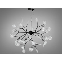 Декоративная люстра в зал 45 лампочки, чорна Diasha 887-45CBK Декоративная люстра в зал 45 лампочки, чорна Diasha 887-45CBK