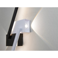 Лаконічне світлодіодне бра на стіну, 25W, чорний+білий Diasha Q3/800BK+WH