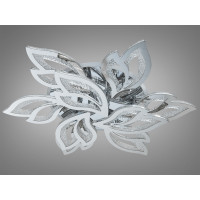 Стельова декоративна лед люстра з комбінованим освітленням, 140W, хром Diasha 2455/6+3HRLED3colordimmer