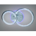 Люстра LED Diasha хром 55W 2 кільця Diasha 8180/2HRLED3colordimmer