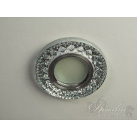 Кришталевий точковий світильник Diasha XF004-WH+LED