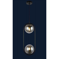 Светильник люстра подвесная в стиле лофт шар Levistella 91638-2 BK+BK