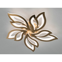 Стельова світлодіодна люстра з пультом, підсвіткою, 80W, золото Diasha 8165/5GLED3colordimmer