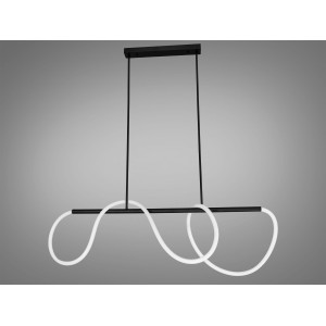 Підвісна світлодіодна люстра в коридор з серії "Роуплайт", 32W, чорна Diasha SY9752-L1200BK