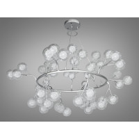 Декоративная люстра в зал 54 лампочкиочки Diasha Y889-54BSL