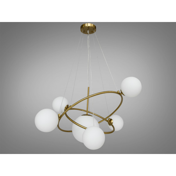 Стильна підвісна люстра в стилі Loft - "Бульбашки", 7 ламп, бронза Diasha LQ7048/7ABR Стильна підвісна люстра в стилі Loft - "Бульбашки", 7 ламп, бронза Diasha LQ7048/7ABR