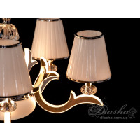 Люстра с абажурами в зал 25W Diasha 8329/5HR 4100K