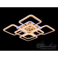 Люстра потолочная светодиодная с пультом Diasha A8060/4+4 G led dimmer 3 color