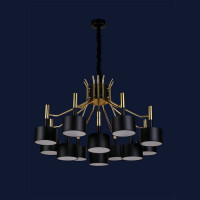 Люстра лофт Levistella 756LPR5132-12 BK+GD Люстра лофт Levistella 756LPR5132-12 BK+GD