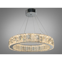 Підвісна люстра Diasha золото кришталь 68Вт LED Diasha 585/600HR
