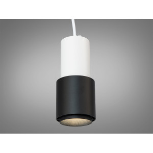 Підвісний світильник чорний GU10 одинарний Diasha QY-H1129B+W-M