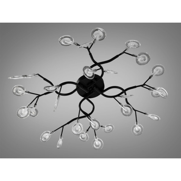Стильна люстра під стелю "Світлячок", 28 ламп, чорна Diasha X890-28CBK Стильна люстра під стелю "Світлячок", 28 ламп, чорна Diasha X890-28CBK