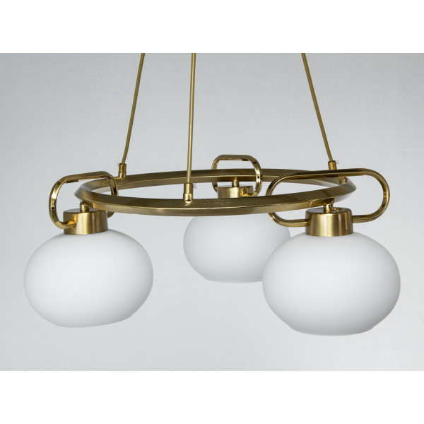 Підвісна кругла люстра Diasha бронза 3 плафони Diasha LQ7106/3BR