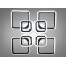 Люстры лед Diasha A8060/4+4BK LED dimmer-2.4G