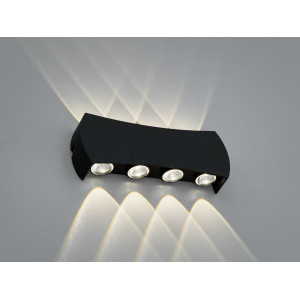 Світильник фасадний LED чорний 4 Вт 4 промені Diasha DFB-8622-8BK