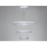 LED люстра Diasha  біла 105Вт 3 кільця Diasha MD78200/600+400+200WH