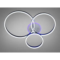 Люстра с пультом 120W Diasha 8174/345BKLED3colordimmer