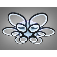 Люстра в зал потолочная светодиодная 250W Diasha 8059/6+6WH LED3colordimmer