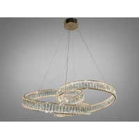 Дизайнерська новинка, кришталева світлодіодна люстра на тросах, 175W Diasha 531/800G