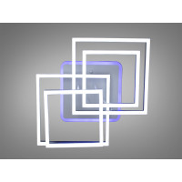 Стельова світлодіодна люстра з пультом, діммером, 145Вт, чорна Diasha 7002BKLED3colordimmer